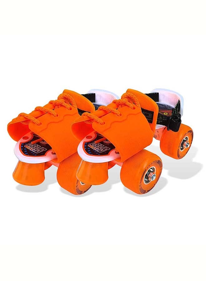 Jaspo Roller Skates for Kids Gripper Age Group 6 to 14 years with Vinyl Toe Stopper for Good Control and Adjustable Speed (Orange) 10.62x10.23x4.3cm  - Image 1