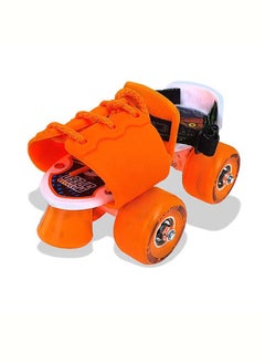 Jaspo Roller Skates for Kids Gripper Age Group 6 to 14 years with Vinyl Toe Stopper for Good Control and Adjustable Speed (Orange) 10.62x10.23x4.3cm  - Image 2