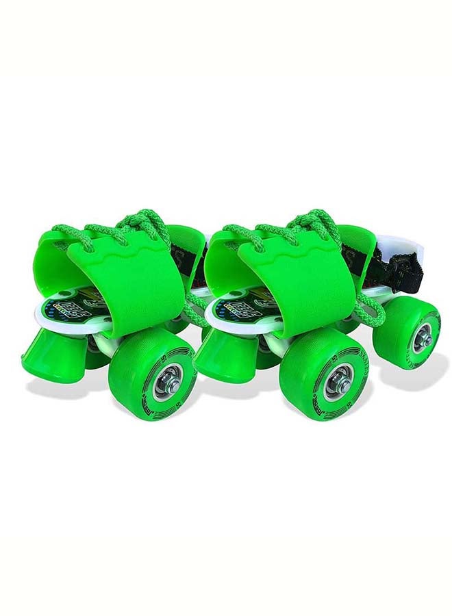 Jaspo Roller Skates for Kids Gripper Age Group 6 to 14 years with Vinyl Toe Stopper for Good Control and Adjustable Speed (Green) 10.62x10.23x4.3cm  - Image 1