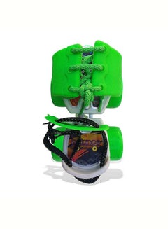 Jaspo Roller Skates for Kids Gripper Age Group 6 to 14 years with Vinyl Toe Stopper for Good Control and Adjustable Speed (Green) 10.62x10.23x4.3cm  - Image 3
