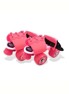 Jaspo Roller Skates for Kids Gripper Age Group 6 to 14 years with Vinyl Toe Stopper for Good Control and Adjustable Speed (Pink)  - Image 1