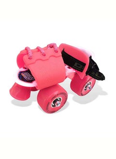 Jaspo Roller Skates for Kids Gripper Age Group 6 to 14 years with Vinyl Toe Stopper for Good Control and Adjustable Speed (Pink)  - Image 2