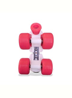 Jaspo Roller Skates for Kids Gripper Age Group 6 to 14 years with Vinyl Toe Stopper for Good Control and Adjustable Speed (Pink)  - Image 4