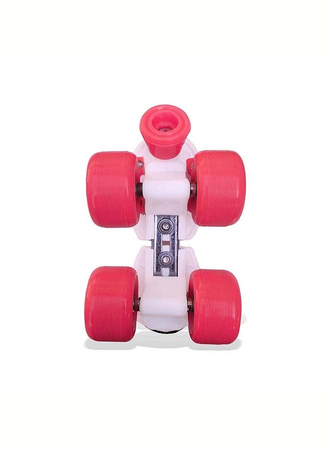 Jaspo Roller Skates for Kids Gripper Age Group 6 to 14 years with Vinyl Toe Stopper for Good Control and Adjustable Speed (Pink)  - Image 4
