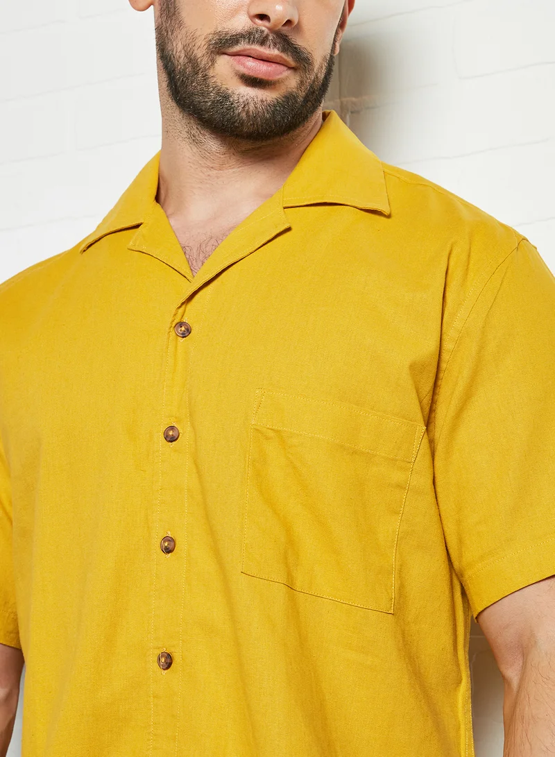 Sivvi x D'Atelier Short Sleeve Shirt Yellow