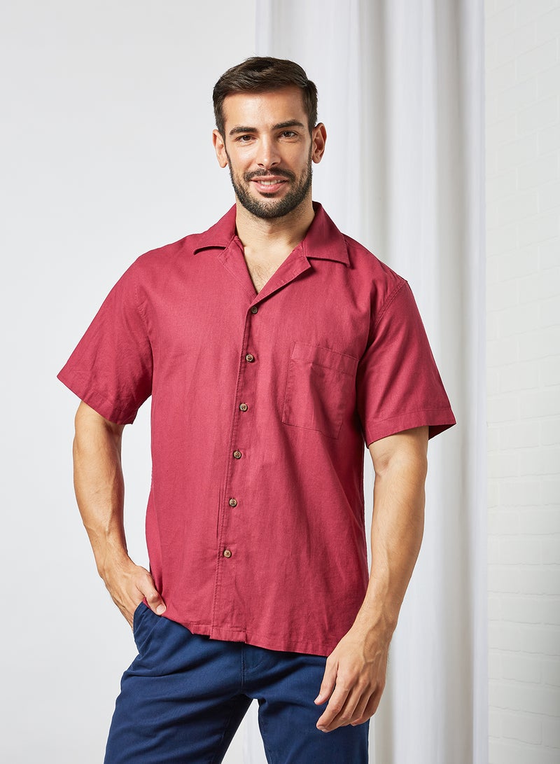 Sivvi x D'Atelier - Patch Pocket Shirt Red - Image 1