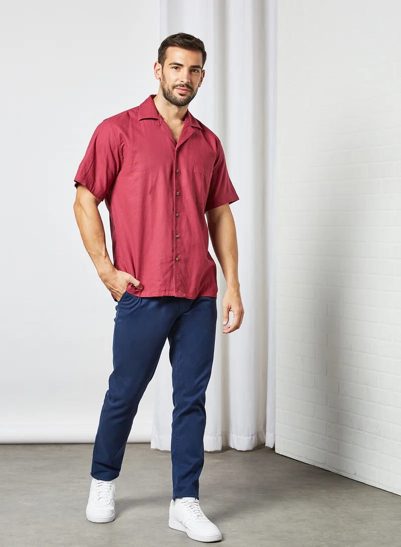 Sivvi x D'Atelier Patch Pocket Shirt Red