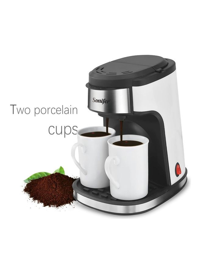 Sonifer 3-Piece Coffee Maker With Mugs Set White 25cm  - Image 1