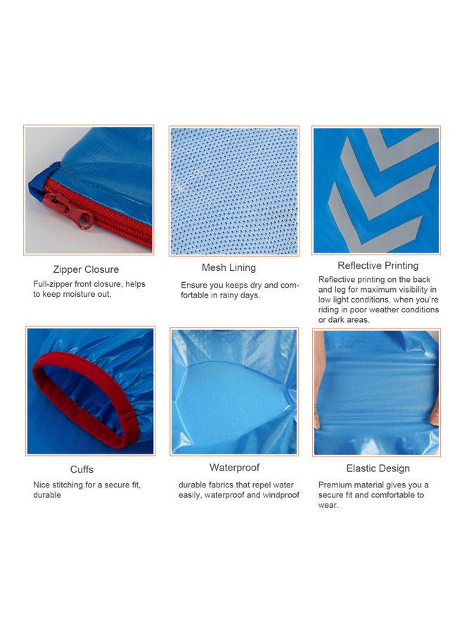 Cycling Hooded Raincoat Jacket M - Image 5