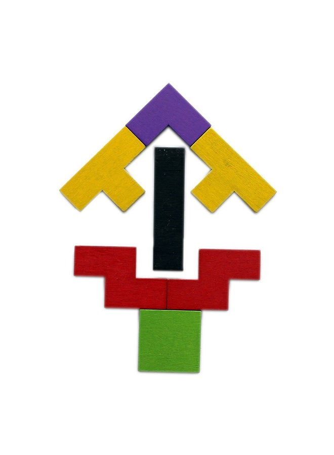 AmigozZ 40-Piece Wooden Tetris Jigsaw Puzzle - Image 5