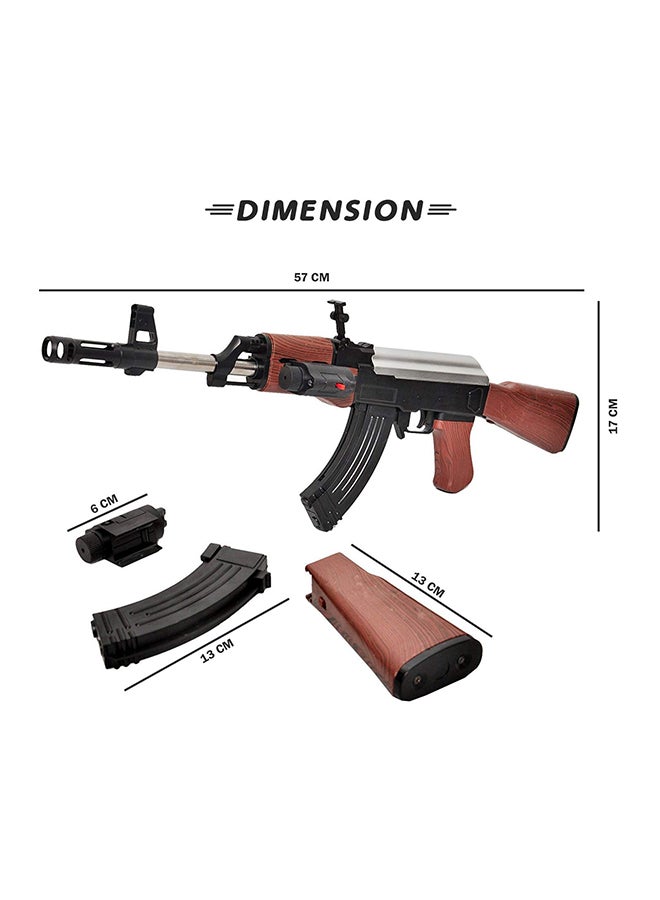 ديفي ديفاين لعبة بندقية الرماية موديل AK47 مع طلقات 24بوصة - Image 5