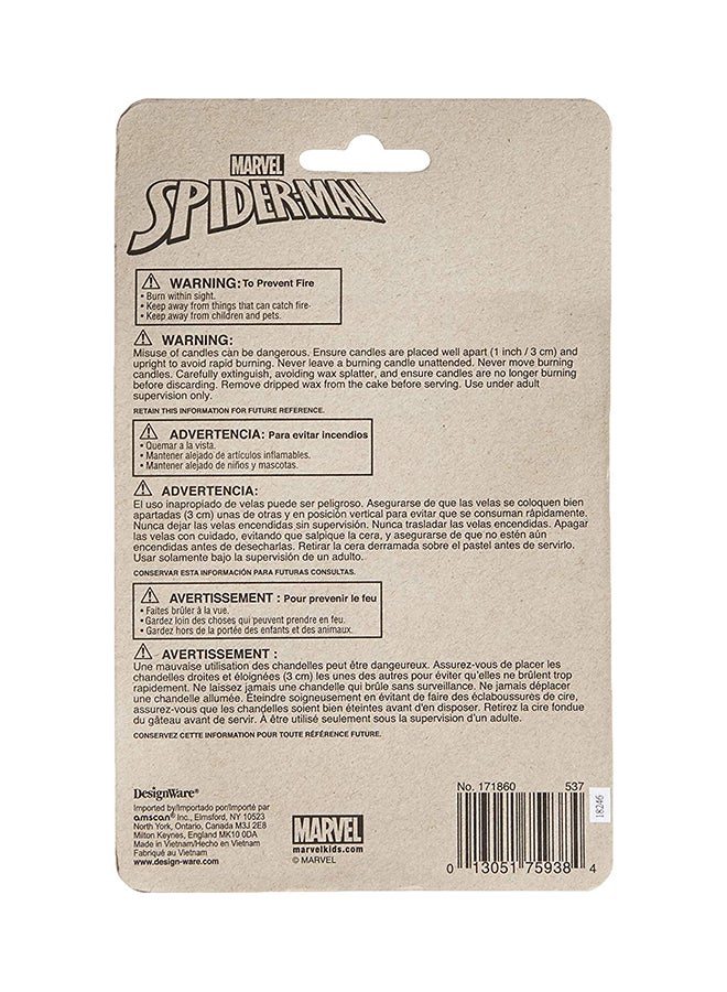 Amscan Spiderman Birthday Candle Set Party Supplies - Image 2