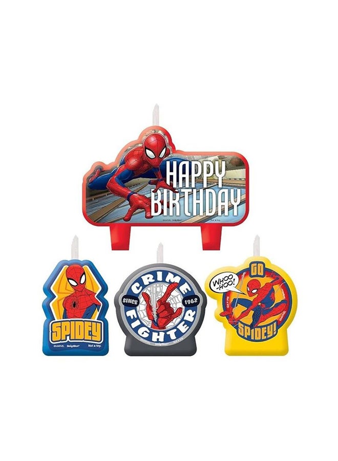 Amscan Spiderman Birthday Candle Set Party Supplies - Image 3