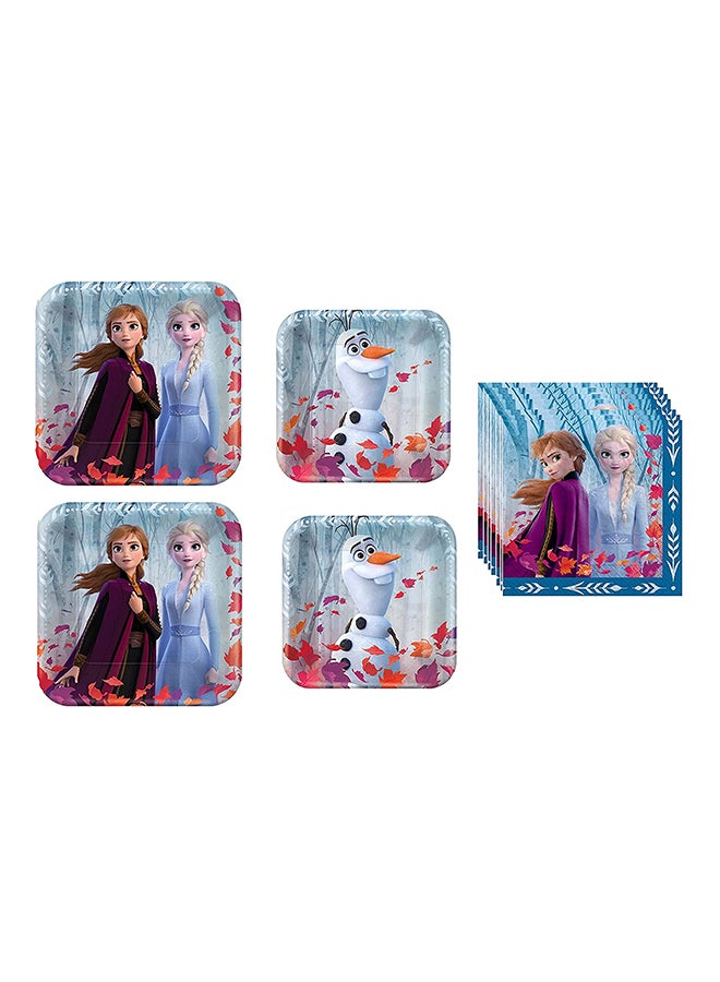 Amscan 8-Piece Frozen II Printed Plate Set 7inch - Image 1