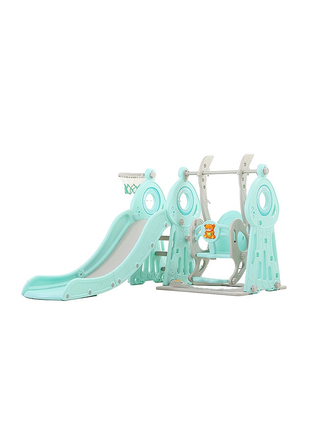 شيانغ يو طقم أرجوحة وزحلوقة مع شبكة كرة السلة 3 في 1 145X180X120سم - Image 1