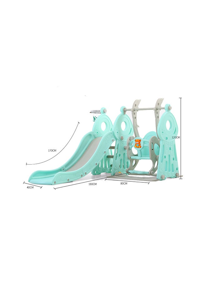 شيانغ يو طقم أرجوحة وزحلوقة مع شبكة كرة السلة 3 في 1 145X180X120سم - Image 3