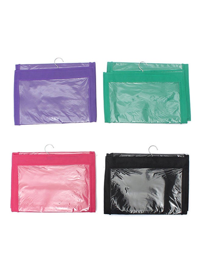6-Pocket Handbag Hanging Closet Organizer Green/Clear  - Image 5