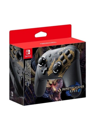 Switch Pro Controller Monster Hunter Rise Edition - v1631430071/N50629403A_1