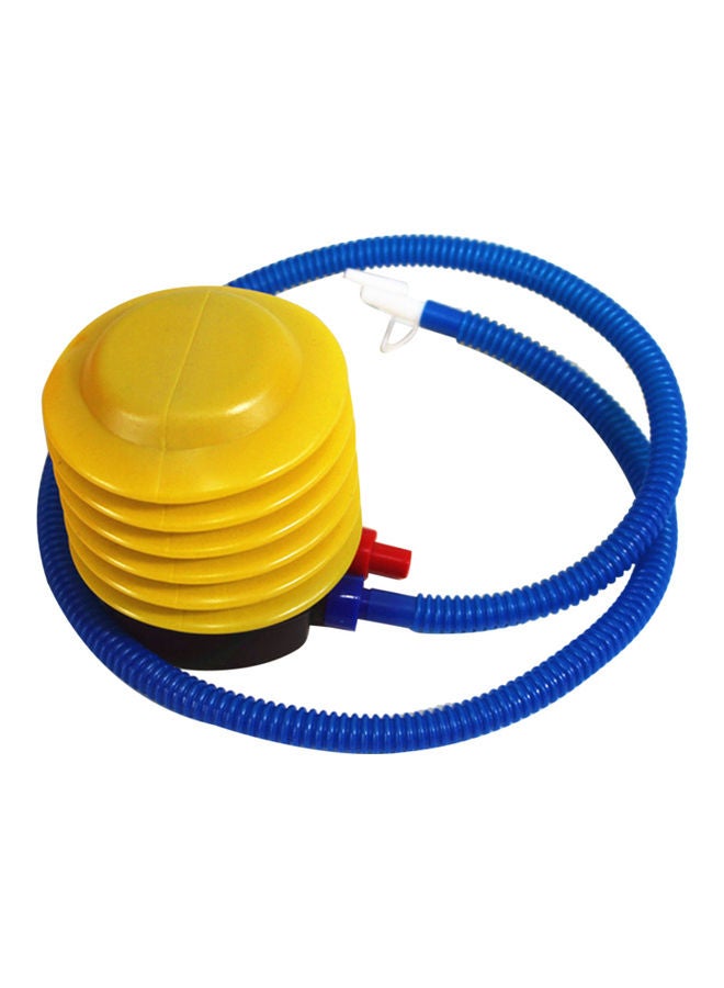 Generic Portable Foot Air Pump With Hose Yellow/Blue  - Image 5