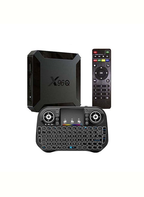 X96Q Network Set-Top Box 2G+16G Android 10.0 Hd 4K Tv Box Player+Seven-Color Backlit Keypad I10 X96Q-011 X96Q-011 Black