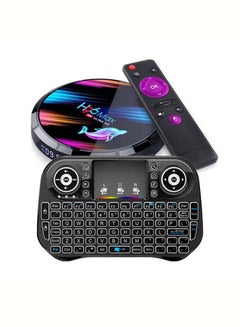 Mi VAZA H96Max X3 Internet Tv Box Dual Band Wifi+Bt S905X3 Android 9.0 4G/32G +Seven-Color Backlit Keypad I10 H96MAX-5 Black  - Image 1