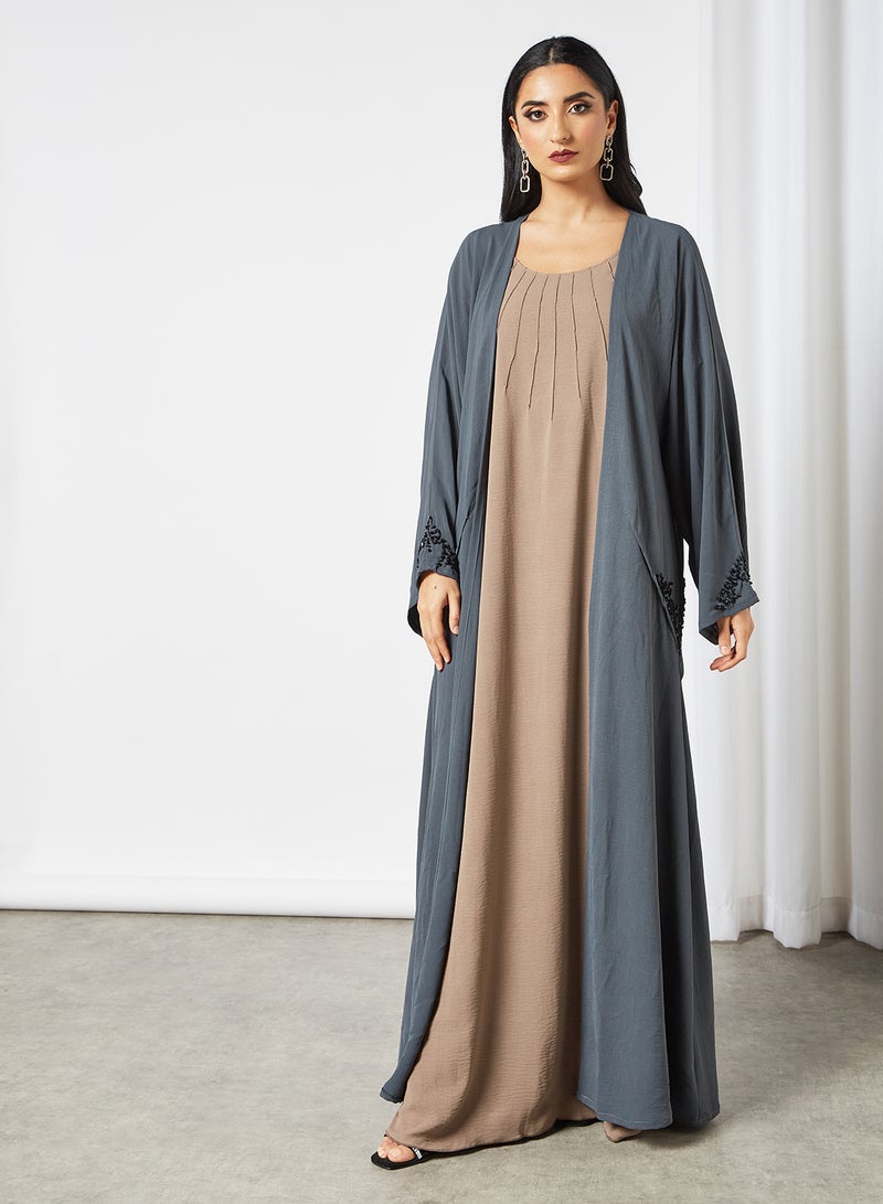 Hayat - Abaya Inner Slip Beige - Image 1