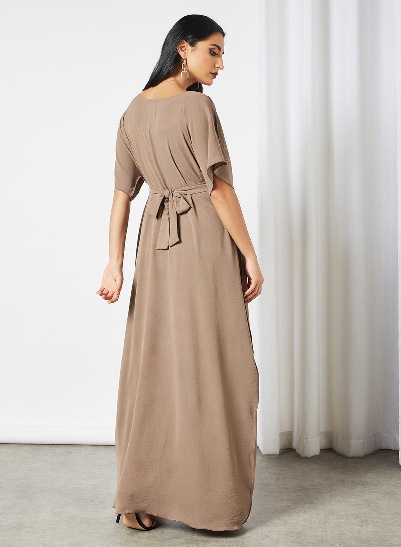 Hayat - Abaya Inner Slip Beige - Image 1