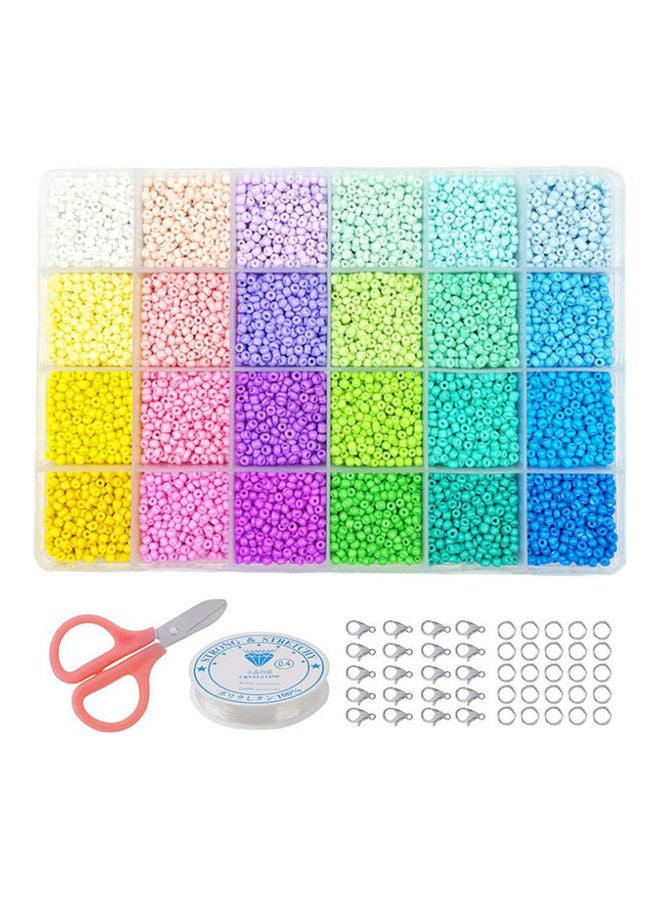 Arabest 12000-Piece DIY Woven Macarone Rice Beads With Accessories Set - Image 1