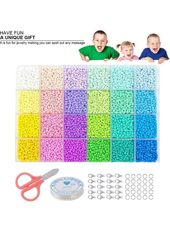 Arabest 12000-Piece DIY Woven Macarone Rice Beads With Accessories Set - Image 2