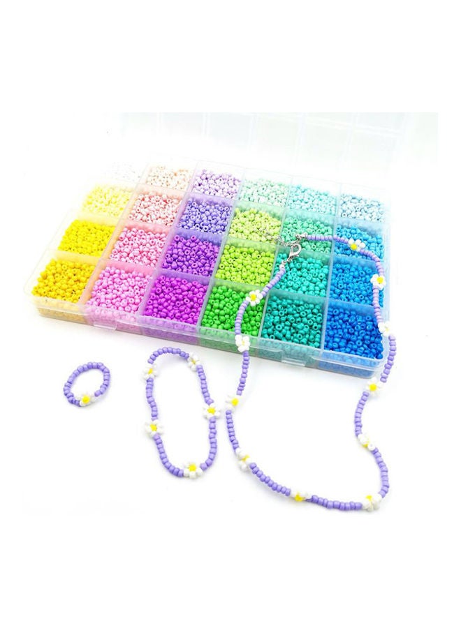 Arabest 12000-Piece DIY Woven Macarone Rice Beads With Accessories Set - Image 4
