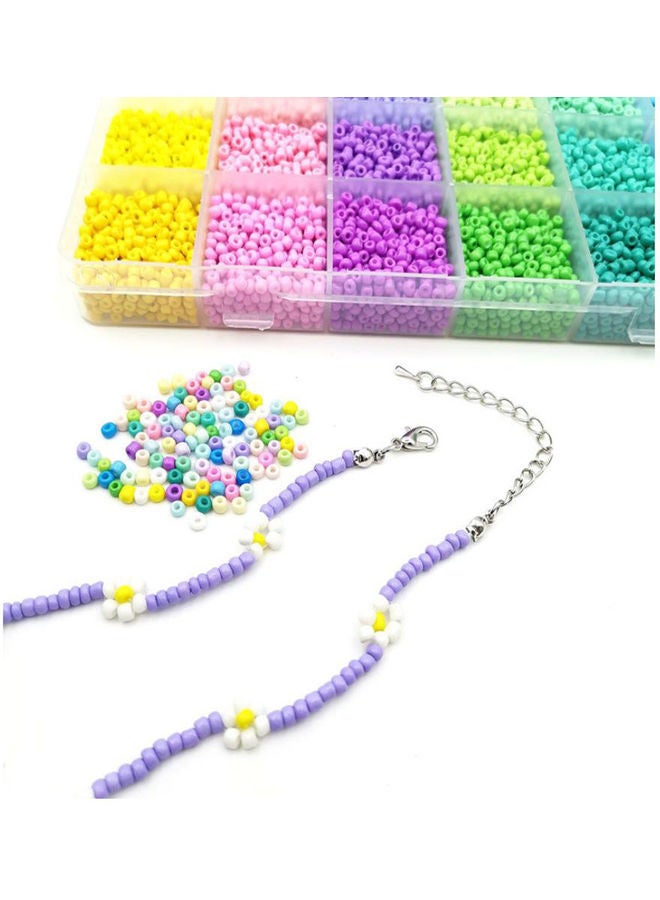 Arabest 12000-Piece DIY Woven Macarone Rice Beads With Accessories Set - Image 5