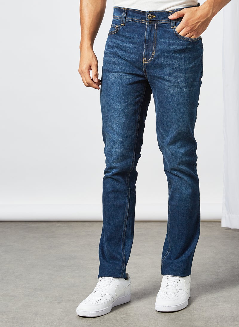 STATE 8 Classic Slim Fit Jeans Dark Blue  - Image 1