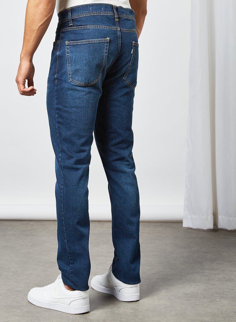STATE 8 Classic Slim Fit Jeans Dark Blue  - Image 2