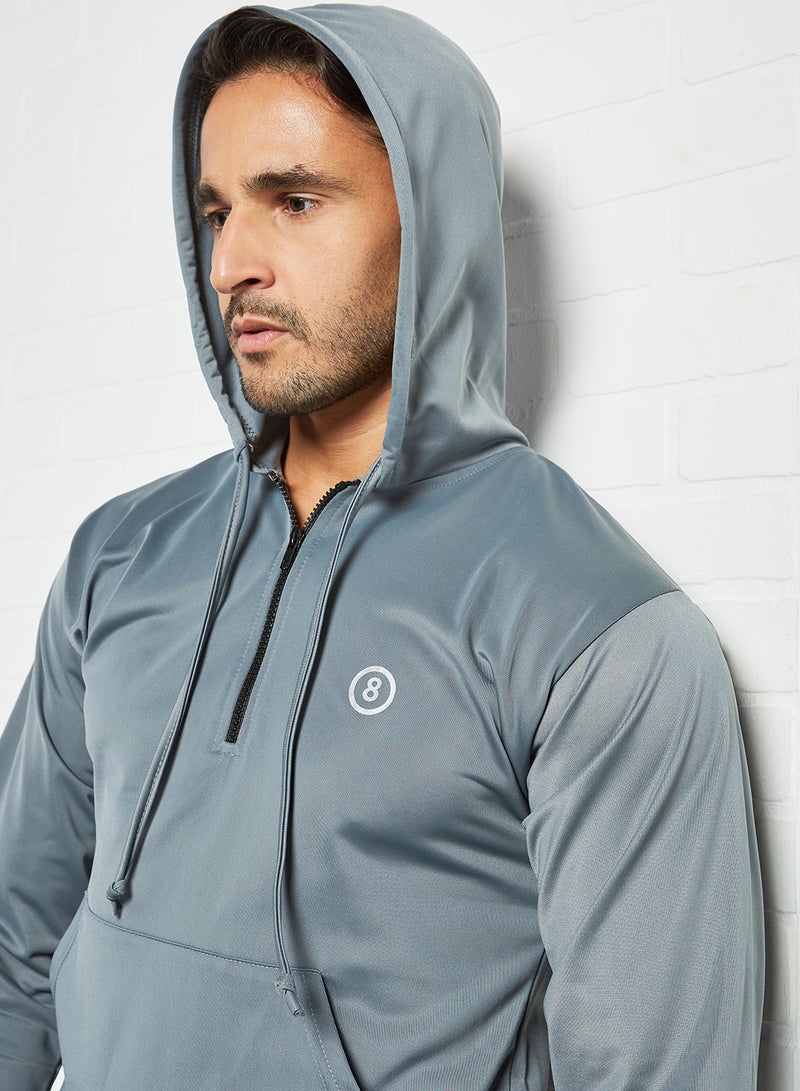 STATE 8 Active Hooded Jacket Grey  - Image 1