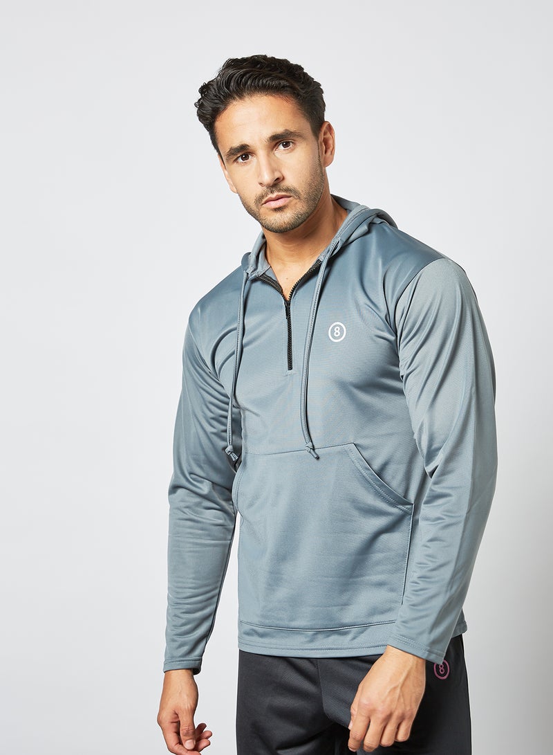 STATE 8 Active Hooded Jacket Grey  - Image 2
