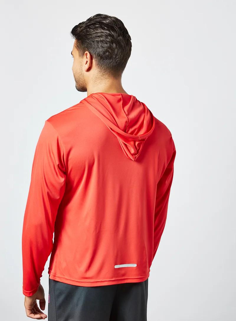 STATE 8 Active Hooded Jacket Red