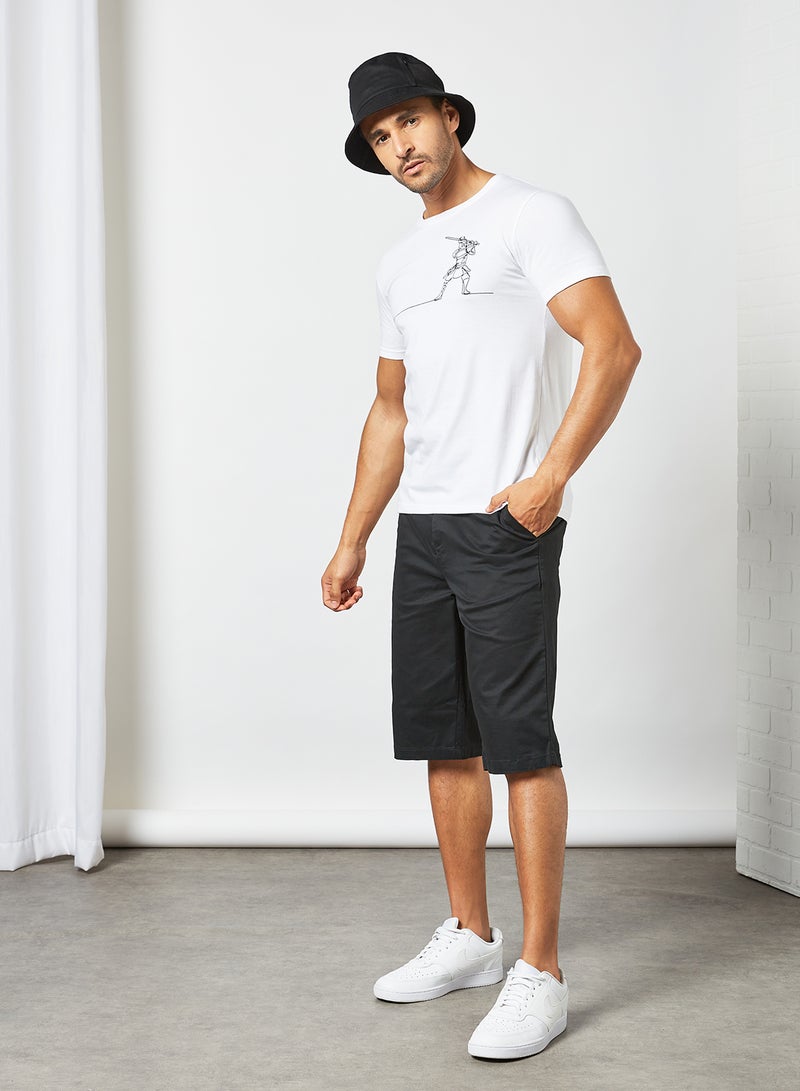 STATE 8 Basic Chino Shorts Black  - Image 2