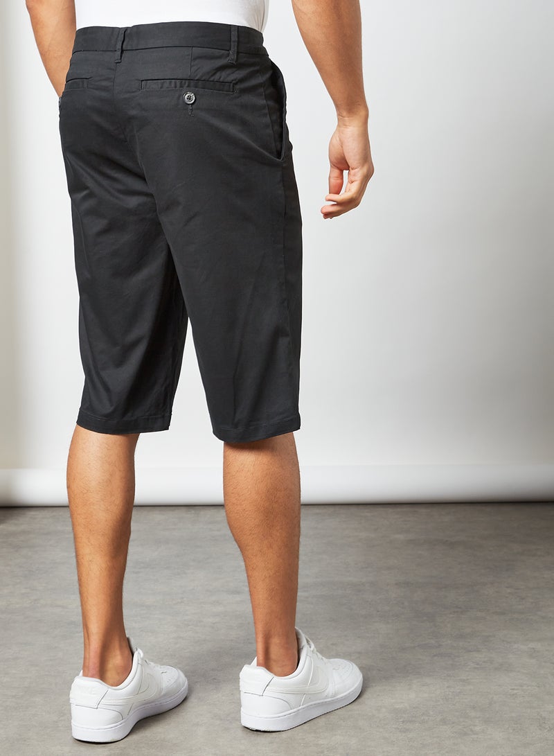STATE 8 Basic Chino Shorts Black  - Image 3