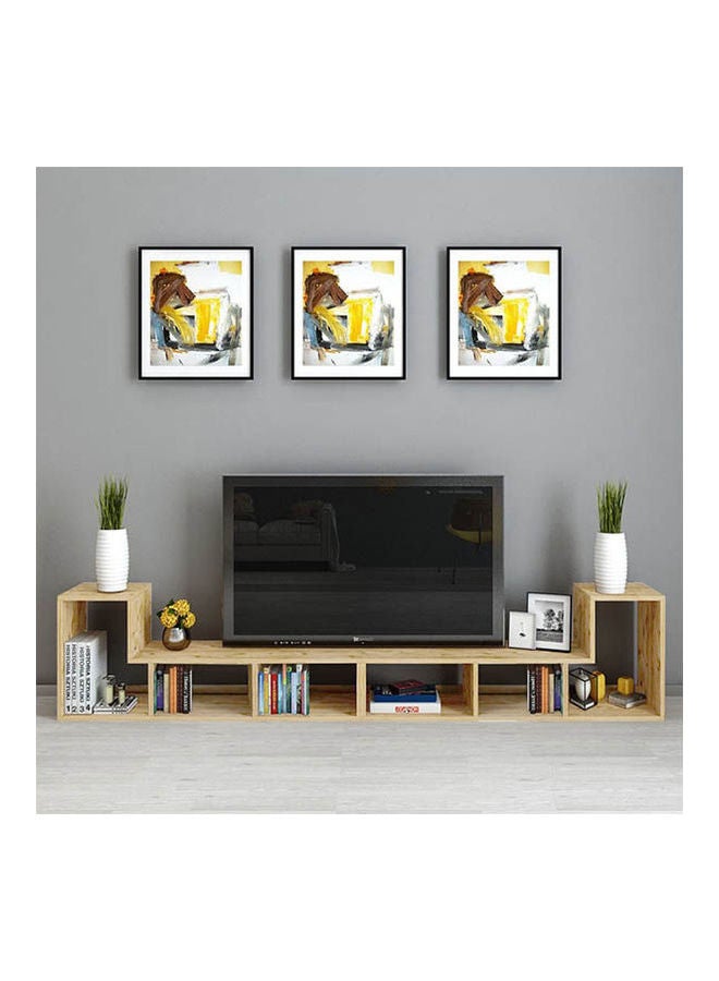 Home Gallery Multipurpose Functional TV Stand ‎Beige ‎180x30x150cm - Image 2