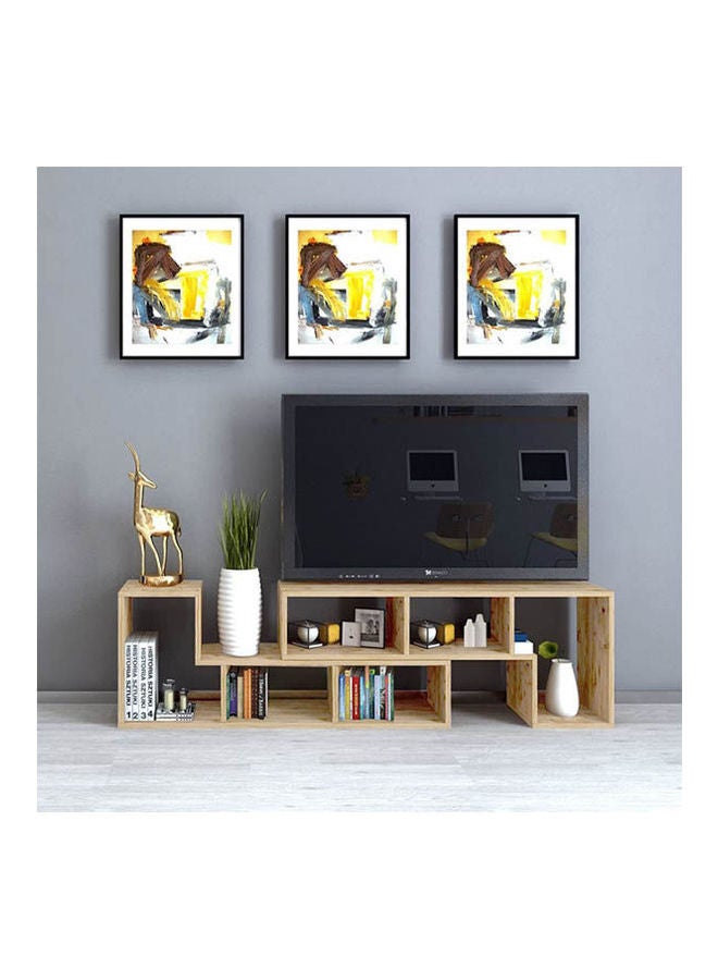 Home Gallery Multipurpose Functional TV Stand ‎Beige ‎180x30x150cm - Image 3