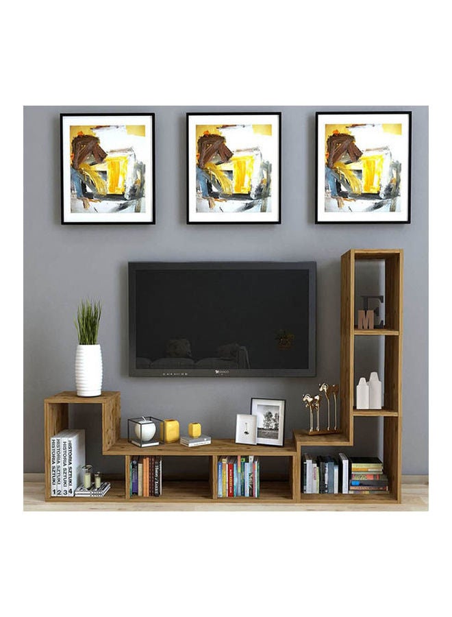 Home Gallery Multipurpose Functional TV Stand Brown ‎180x30x150cm - Image 1