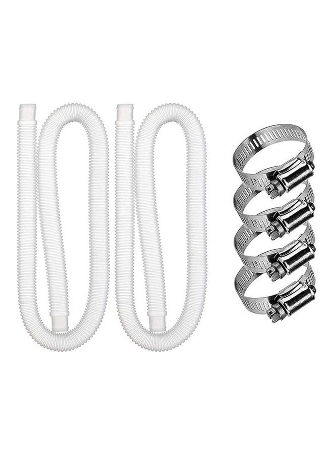 Generic Replaceable Hose Buckle Suit Applicable For Ground Swimming Pool Silver/White  - Image 1