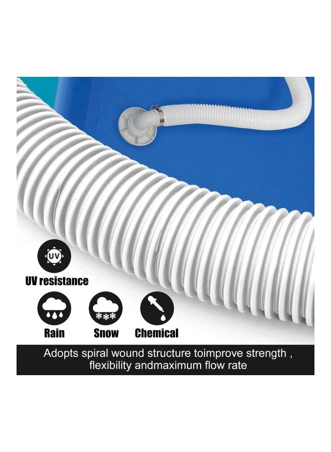 Generic Replaceable Hose Buckle Suit Applicable For Ground Swimming Pool Silver/White  - Image 2
