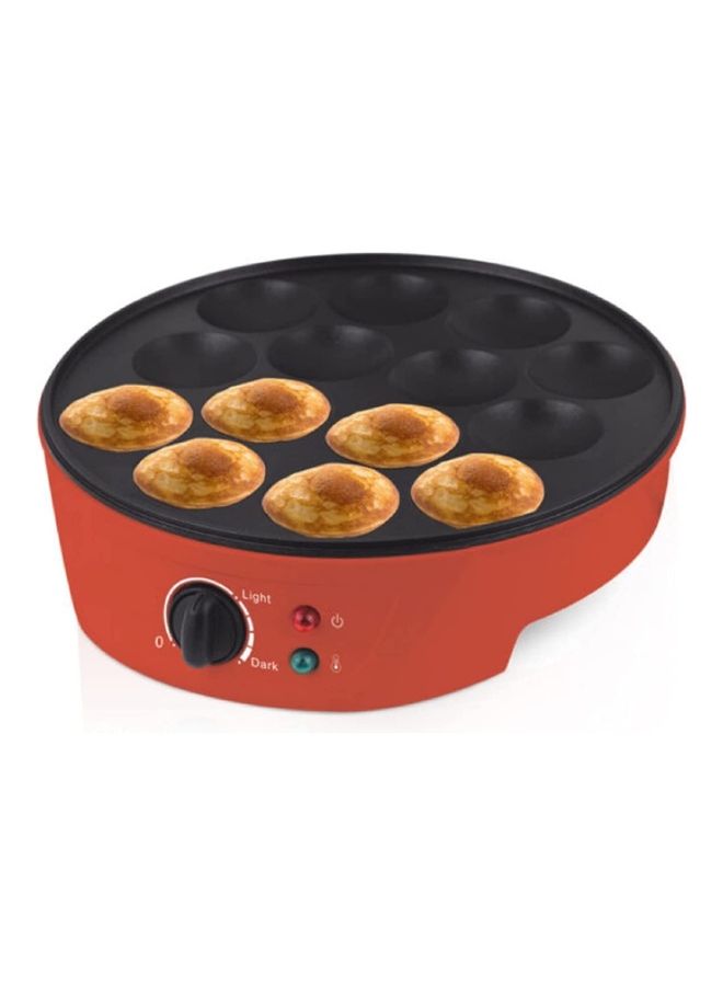 أمم ماكينة صنع البان كيك صغيرة الحجم 800.0 kW Mini Pancake Maker أحمر  - Image 1