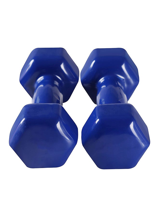 أتش برو طقم دمبل من الفينيل للتمارين الرياضية من قطعتين 6كيلوجرام - Image 2