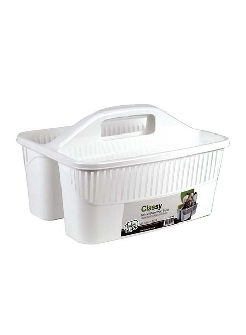Classy Cleaner Organizer Basket White 23x30x18cm