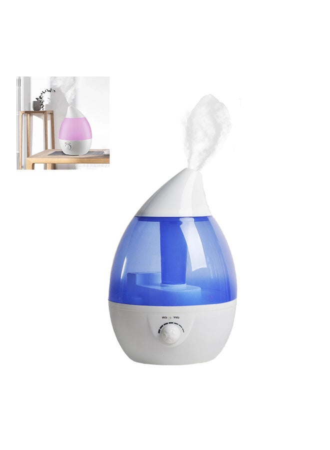 HTC Ultrasonic Cool Mist Droplet Humidifier White/Blue - Image 1