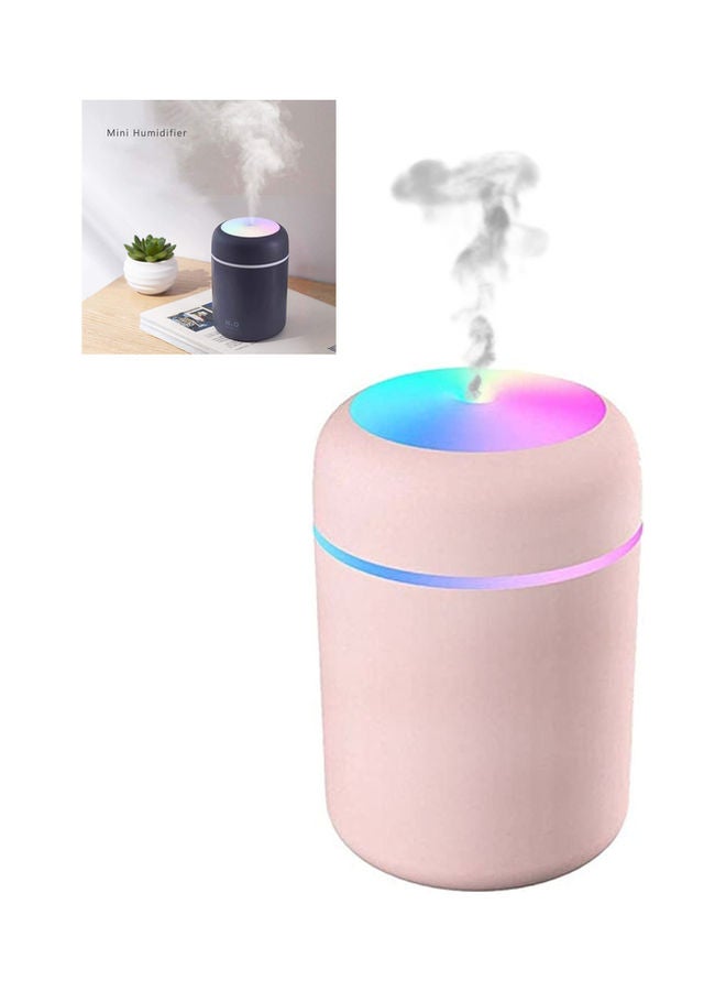 إتش تي سي جهاز ترطيب هواء عطري صغير محمول يعمل بالموجات فوق الصوتية ومزود بمنفذ USB وردي  - Image 1