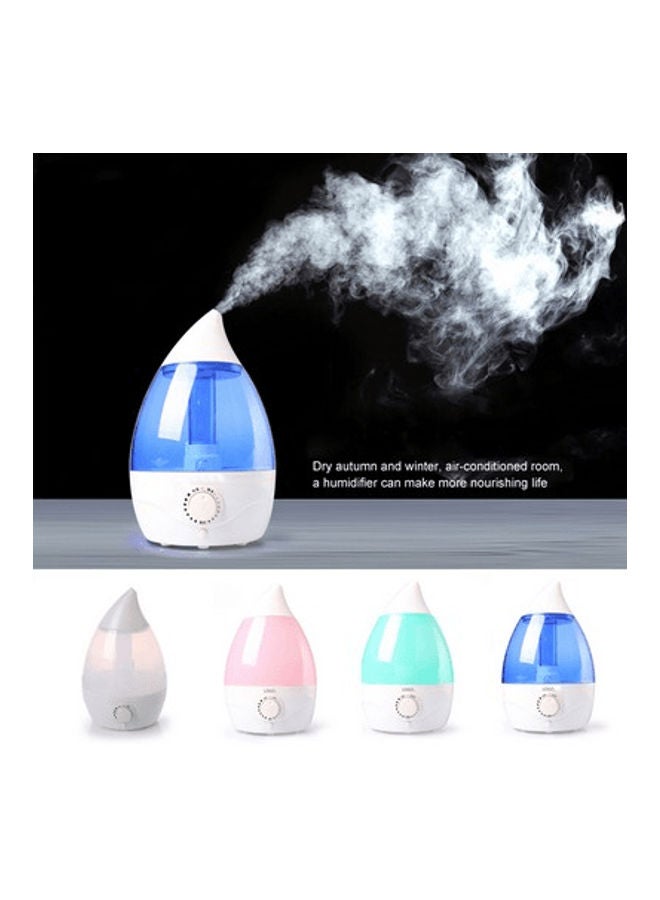 HTC Ultrasonic Cool Mist Droplet Humidifier White/Pink - Image 2