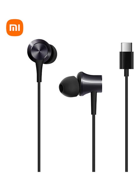 Piston Type-C Version Earphones With Mic Black